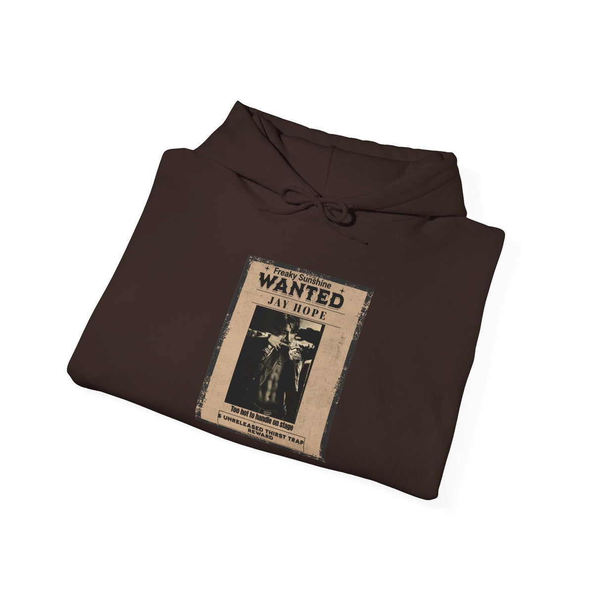 Wanted Poster Hoodie - Vintage 'WANTED: Jay Hope' Graphic Sweatshirt