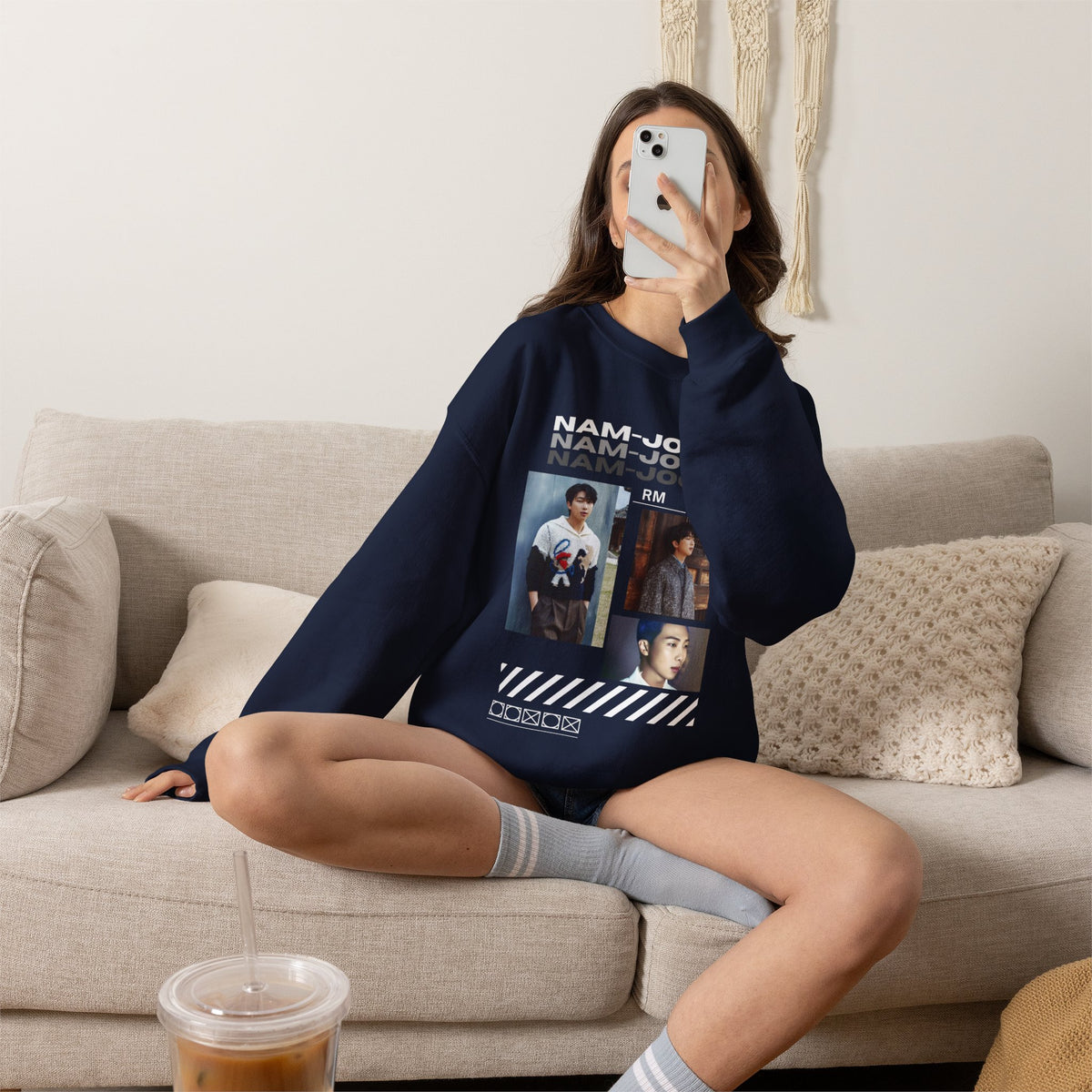 RM (Nam-joon) Photo Collage Crewneck Sweatshirt