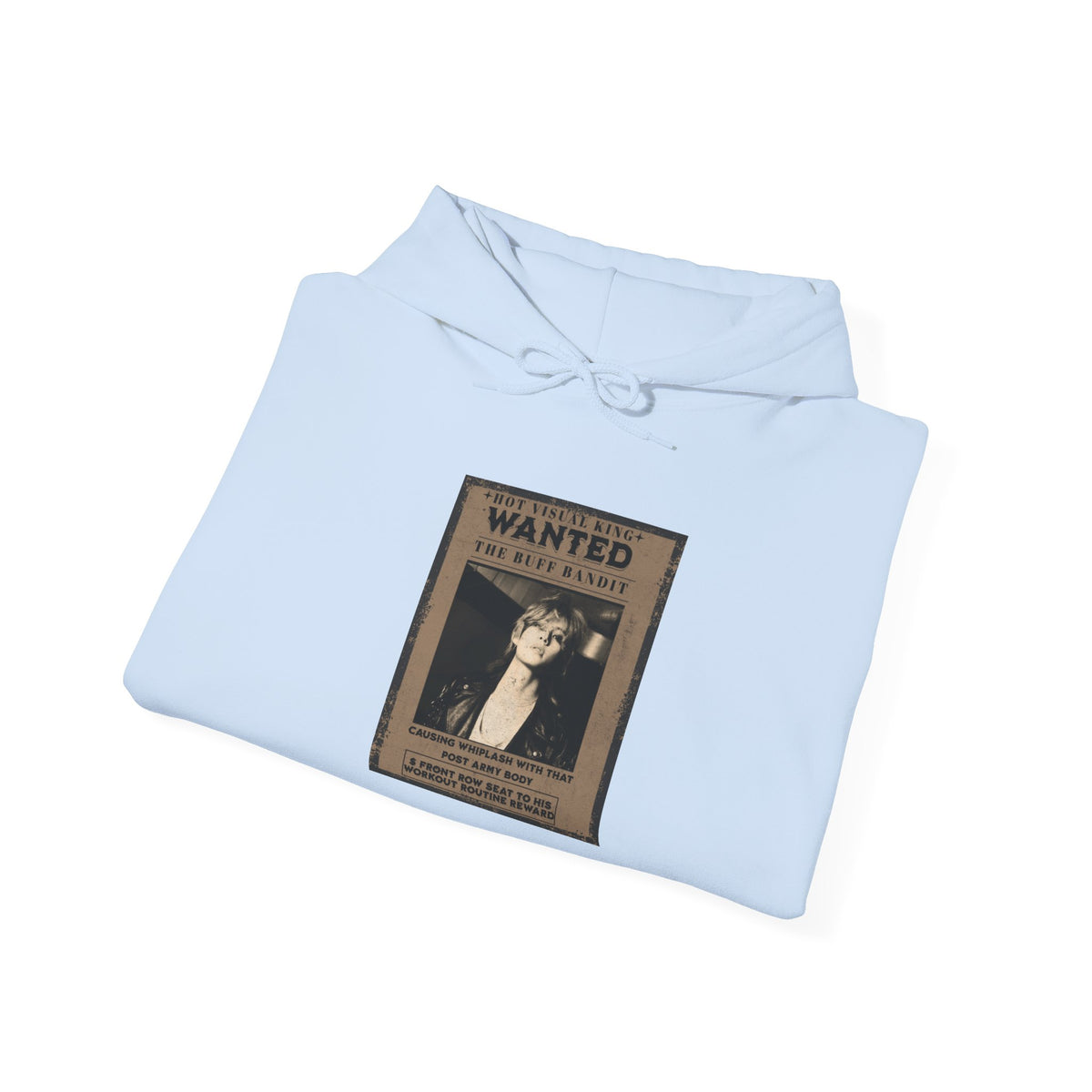 Vintage 'WANTED' Poster Hoodie — Retro V Design