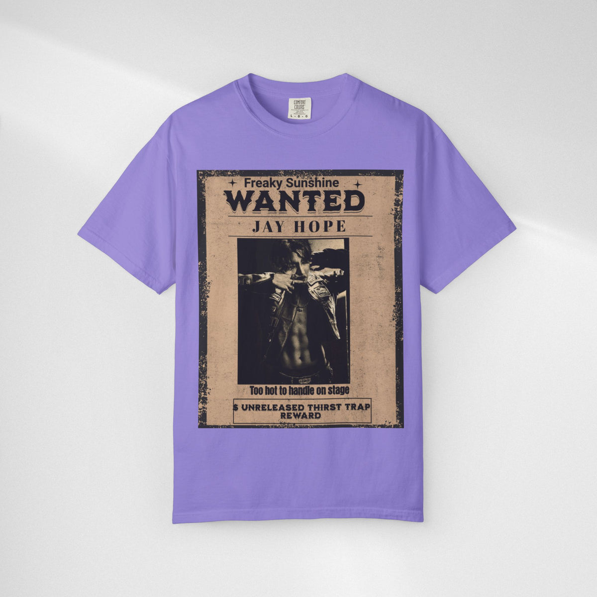 Wanted Poster Graphic T-Shirt — "Freaky Sunshine: Jay Hope" Vintage Style