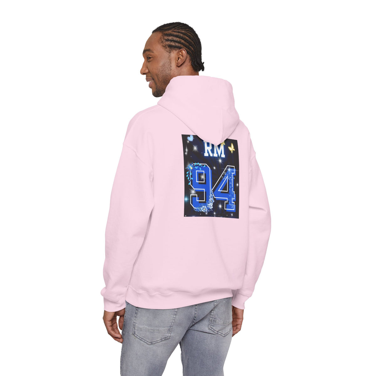 RM Photo Hoodie — Custom Back Number "94" Music Fan Pullover
