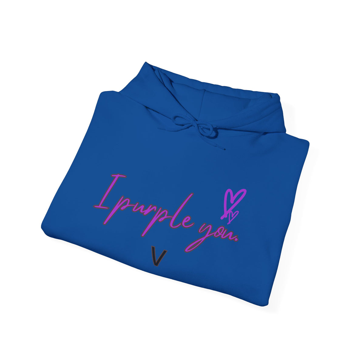 I Purple You Hoodie — K-Pop BTS Inspired Heart Script Sweatshirt