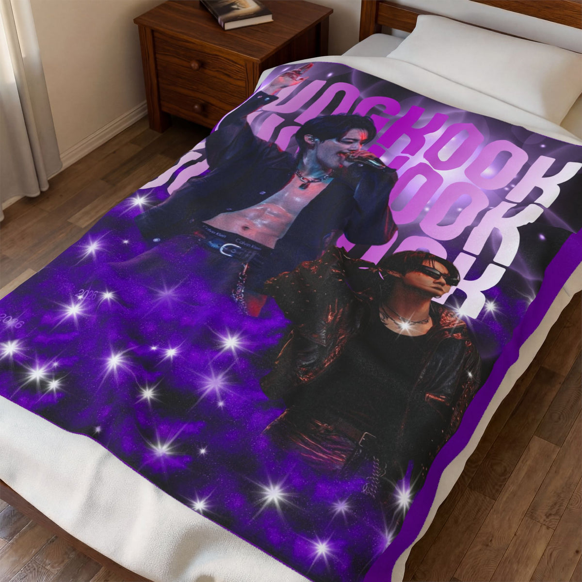 Jungkook Velveteen Plush Blanket