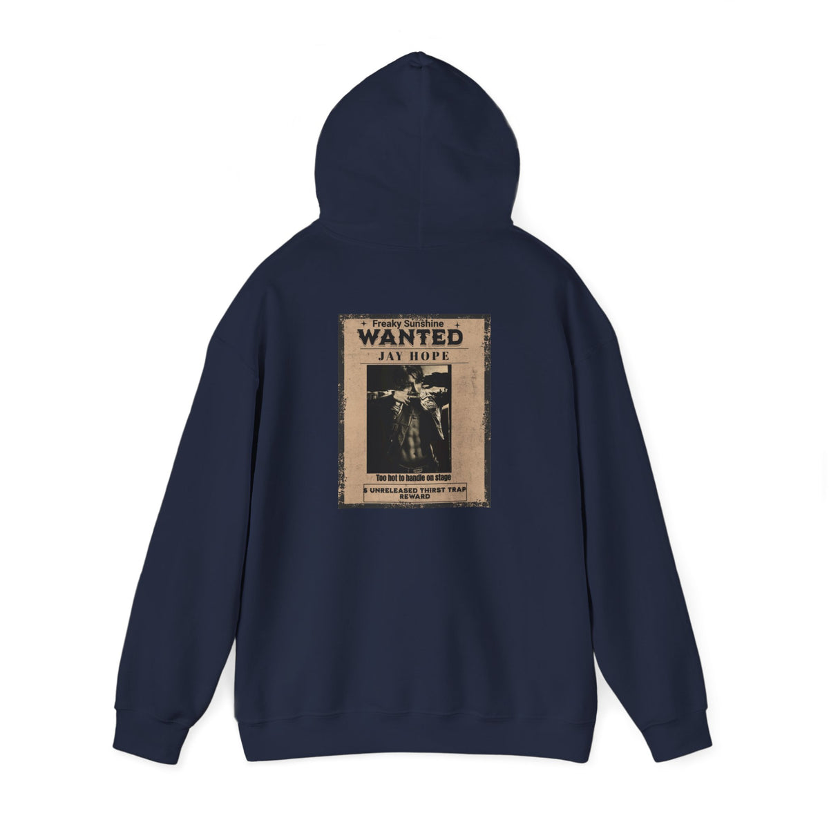 Wanted Poster Hoodie - Vintage 'WANTED: Jay Hope' Graphic Sweatshirt