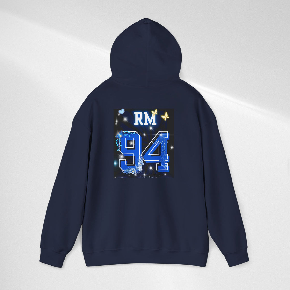 RM Photo Hoodie — Custom Back Number "94" Music Fan Pullover