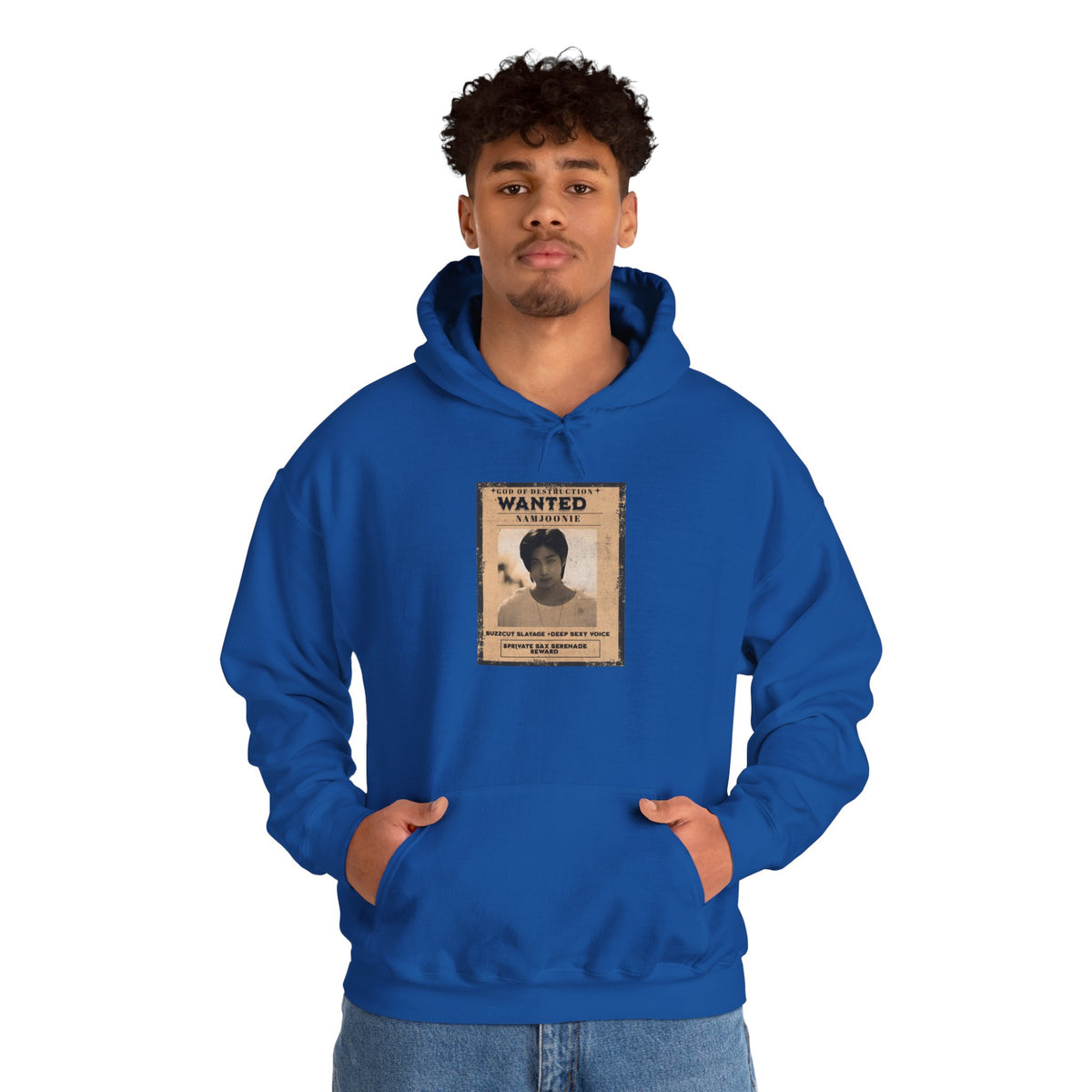 Wanted Namjoon Poster Hoodie — Vintage Photograph Graphic Sweatshirt