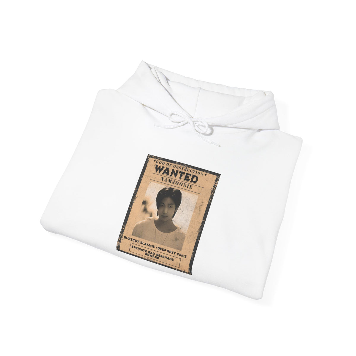 Wanted Namjoon Poster Hoodie — Vintage Photograph Graphic Sweatshirt