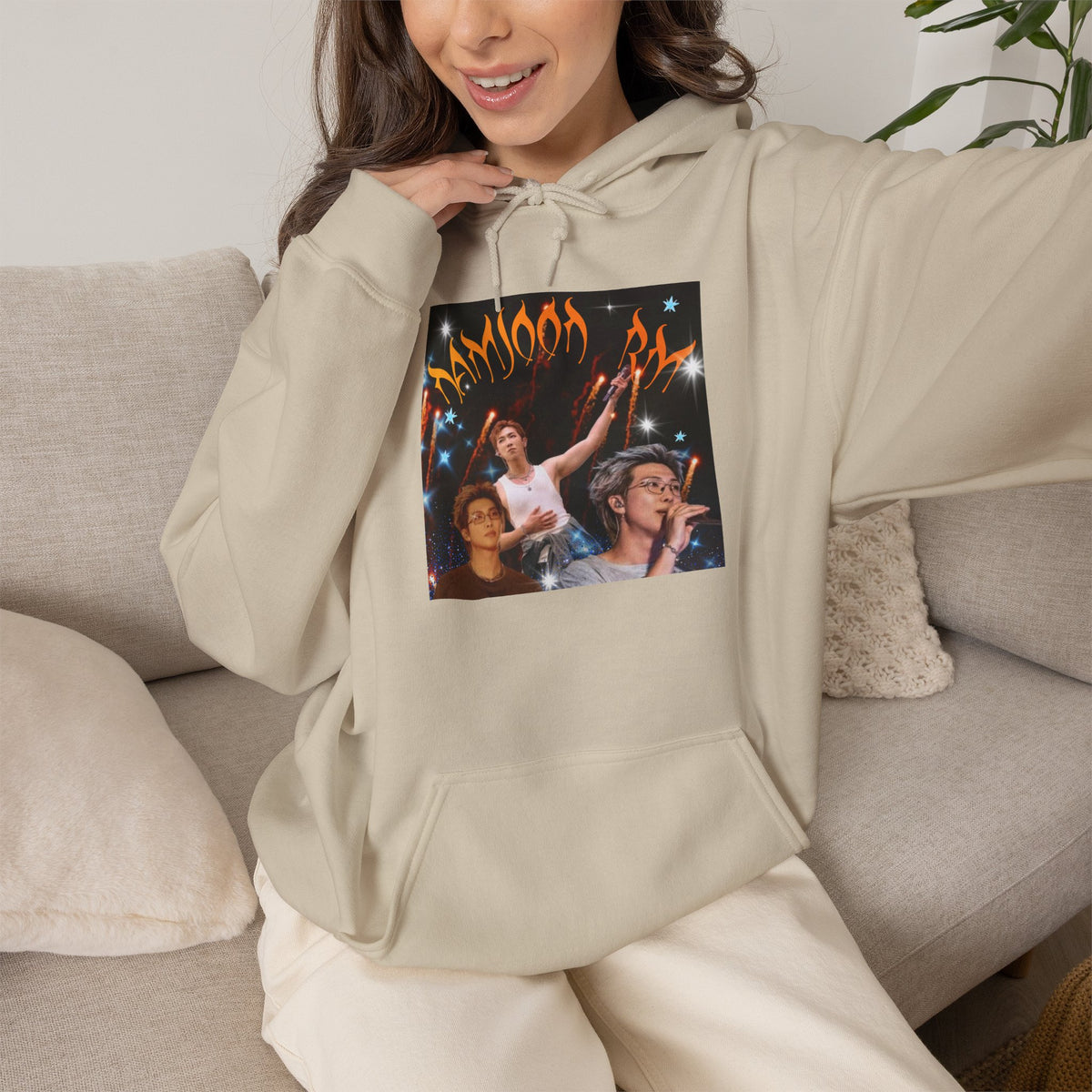 RM Photo Hoodie — Custom Back Number "94" Music Fan Pullover