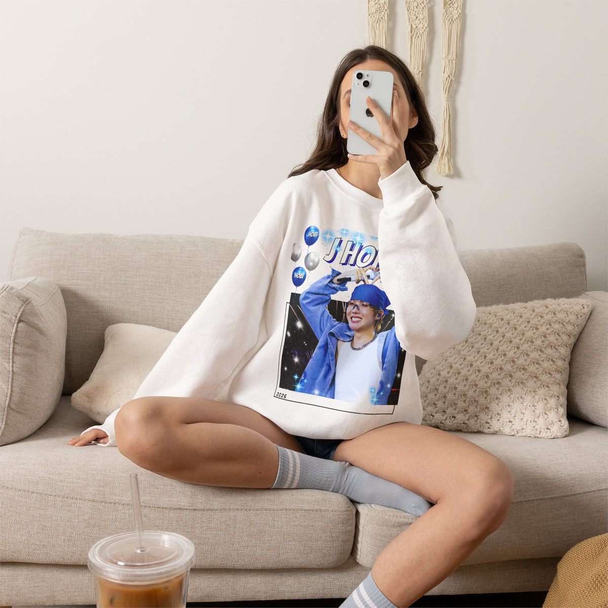 J-Hope 94 Photo Crewneck Sweatshirt — K-Pop BTS Fan Pullover