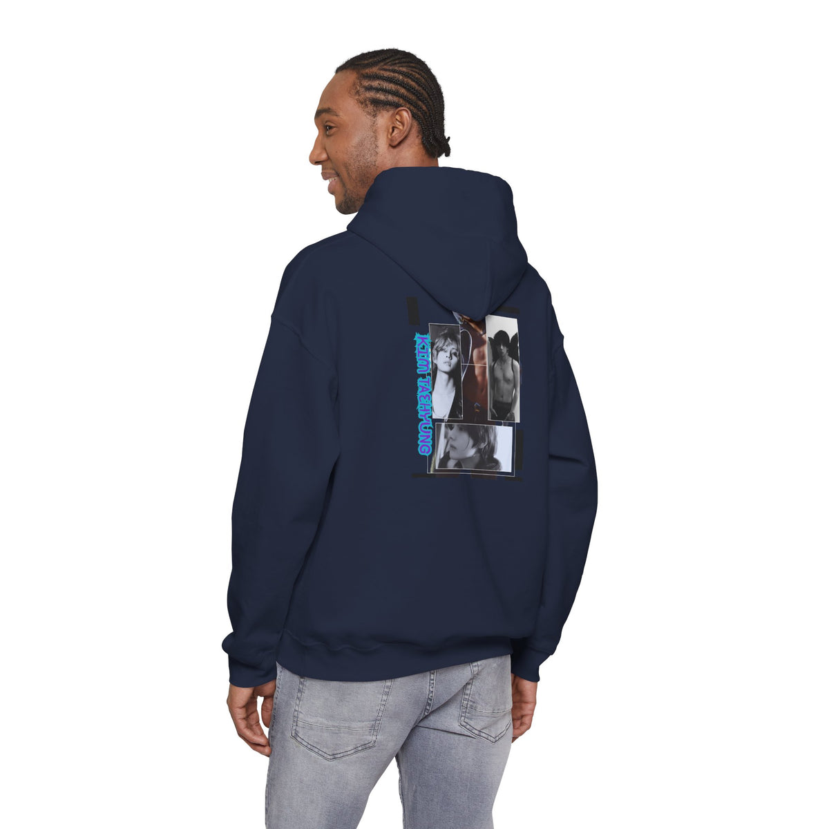 Graphic Hoodie — Photo Collage Streetwear "KIM TAEHYUNG"
