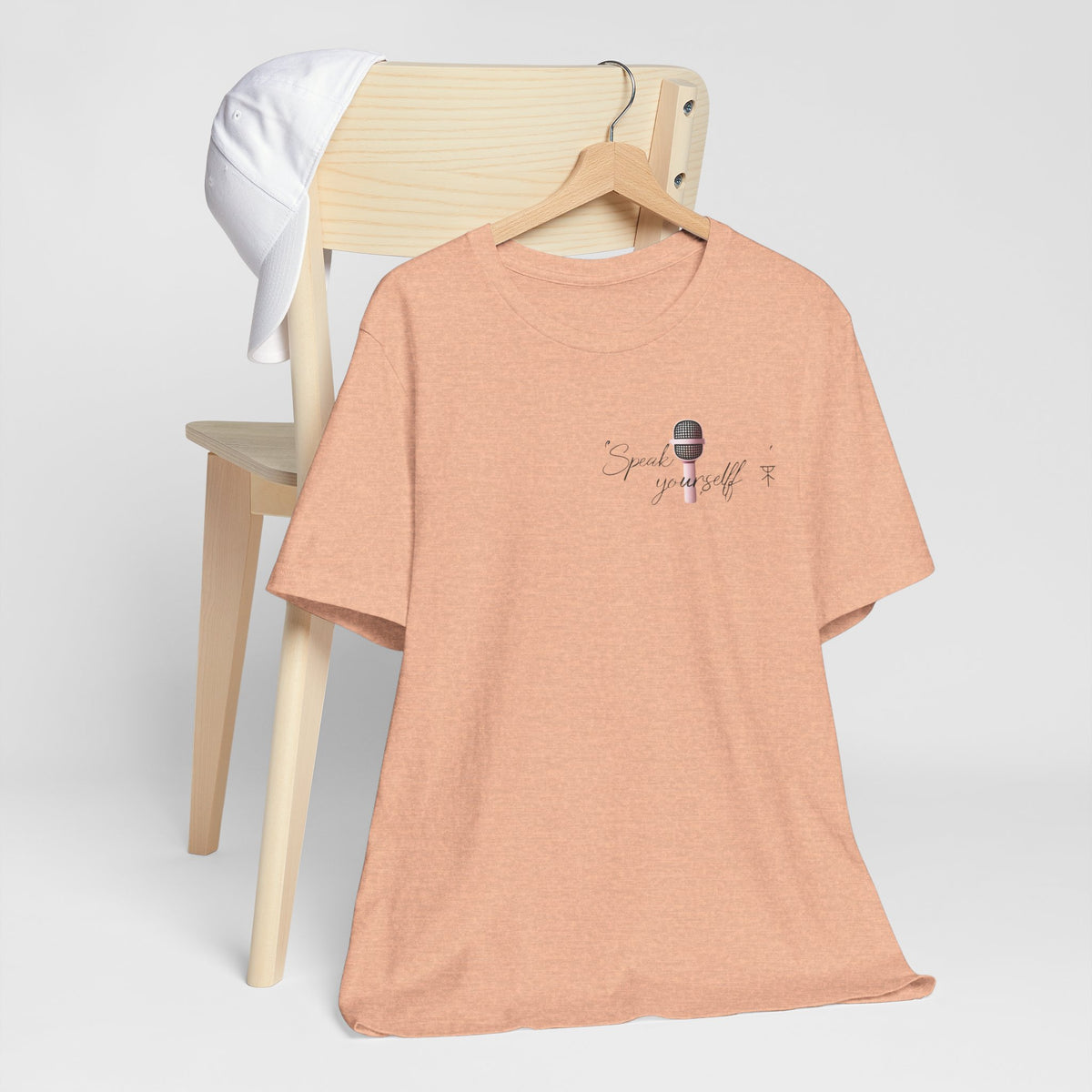 Microphone Graphic Tee — "Speak Your Truth" Short Sleeve T-Shirt