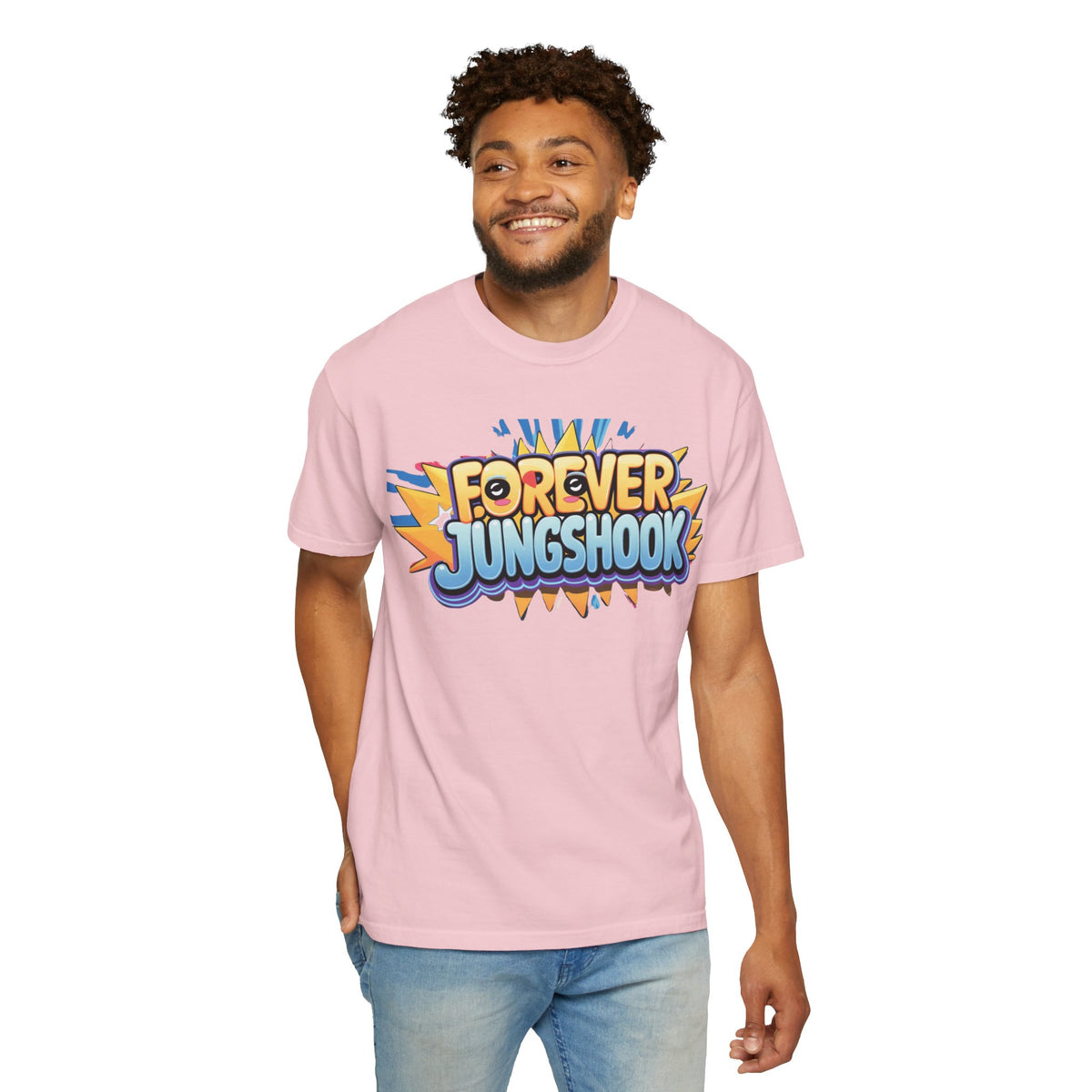 Forever Jungshook T-Shirt — Colorful Fan Graphic Tee