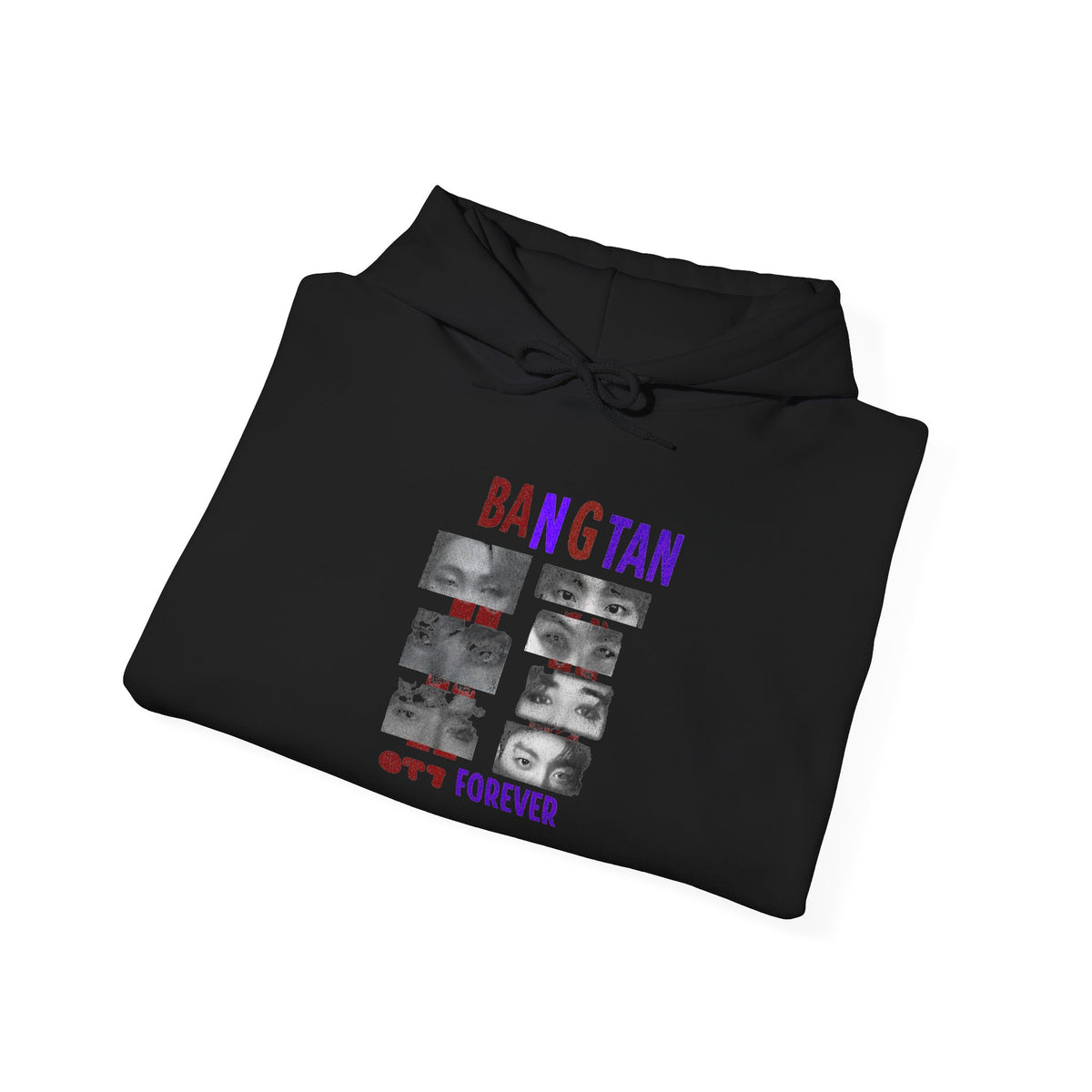 Bangtan Photocollage Hoodie — BTS Eyes Forever Fan Sweatshirt