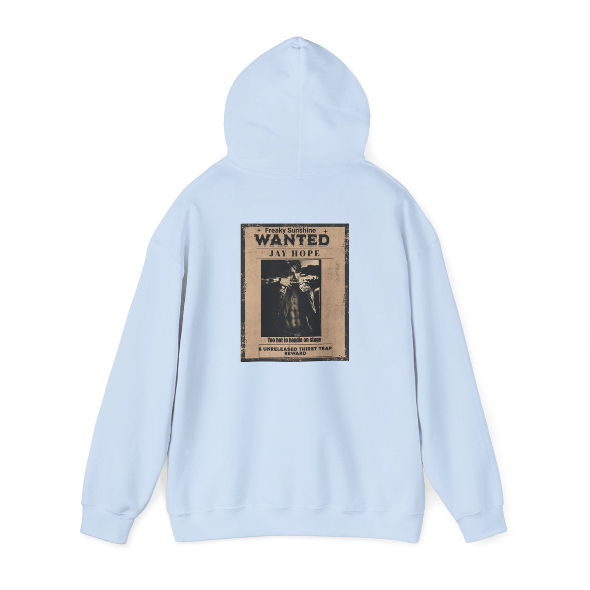 Wanted Poster Hoodie - Vintage 'WANTED: Jay Hope' Graphic Sweatshirt