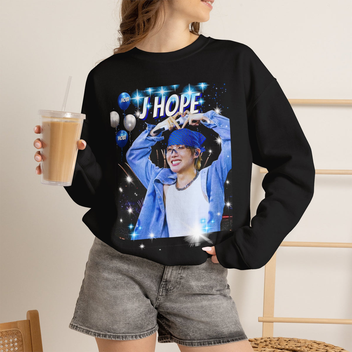 J-Hope 94 Photo Crewneck Sweatshirt — K-Pop BTS Fan Pullover