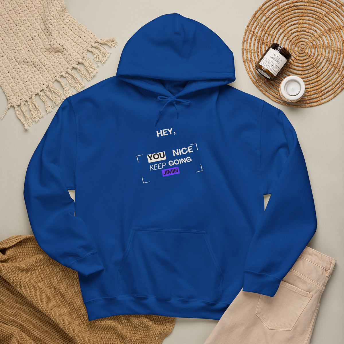 Hey, You Nice — Motivational Graphic Hoodie