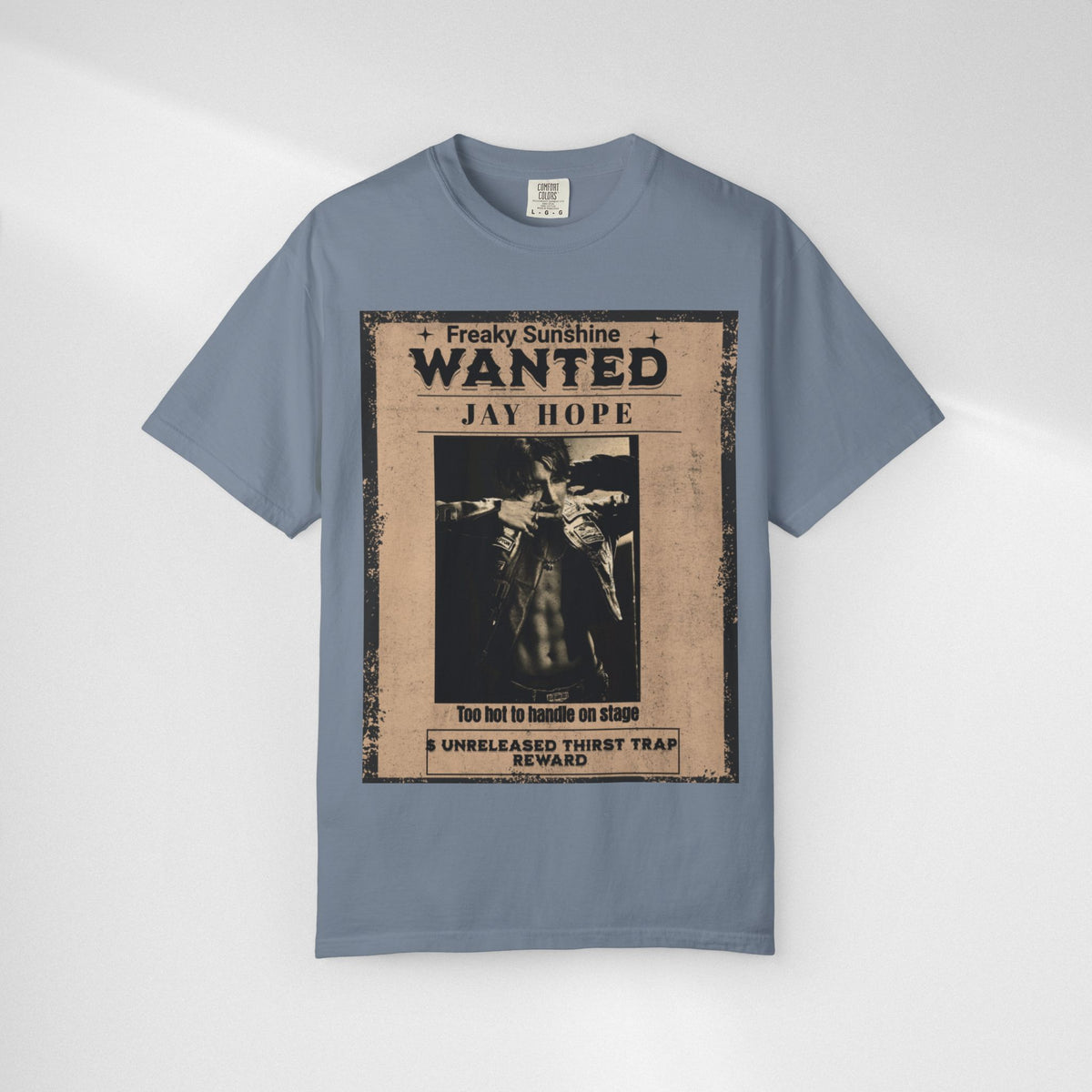 Wanted Poster Graphic T-Shirt — "Freaky Sunshine: Jay Hope" Vintage Style