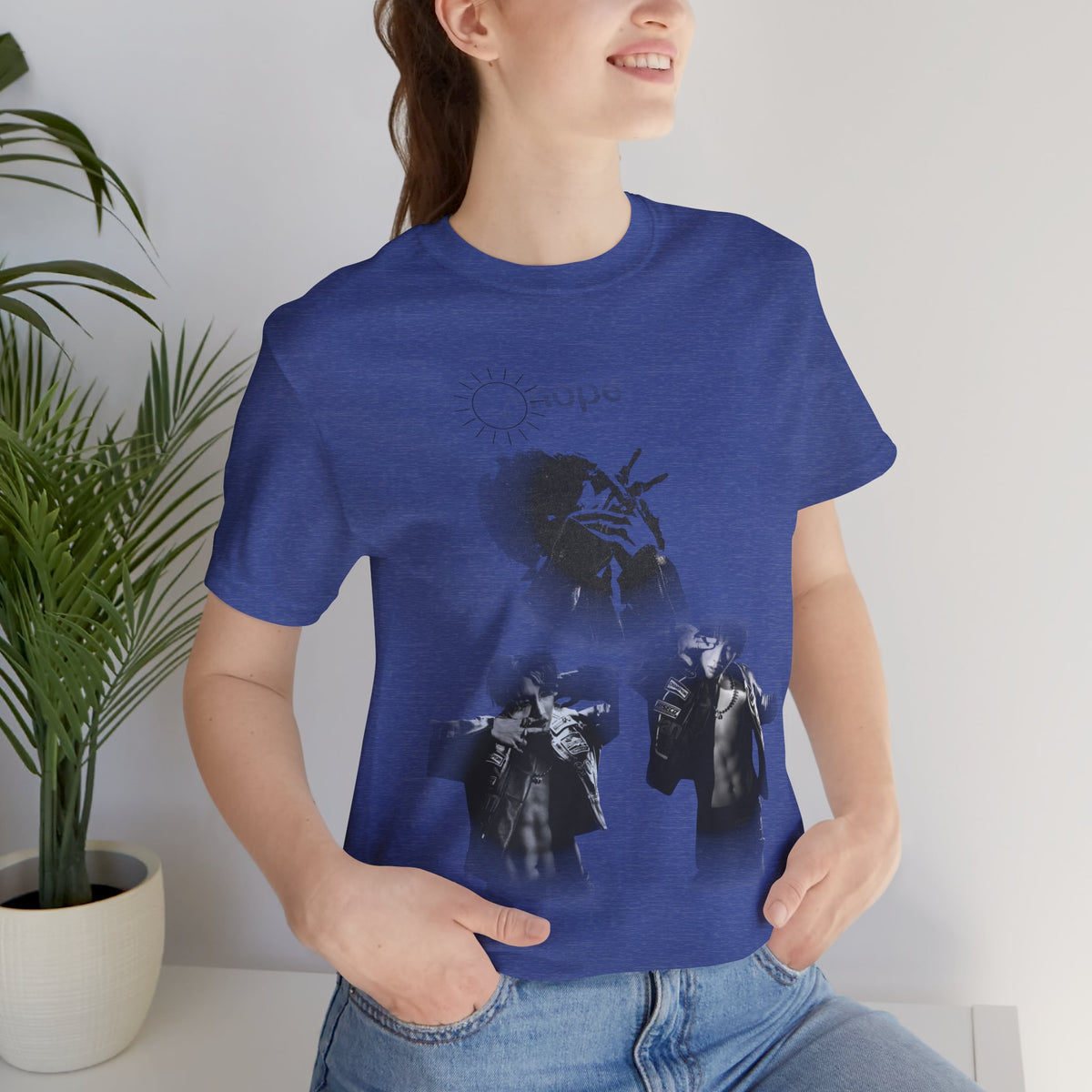 J HOPE T-Shirt — Grunge Black & White Band Photo Tee (Hope)