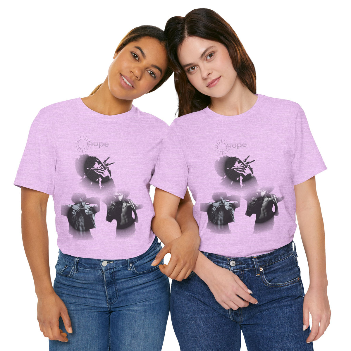 J HOPE T-Shirt — Grunge Black & White Band Photo Tee (Hope)