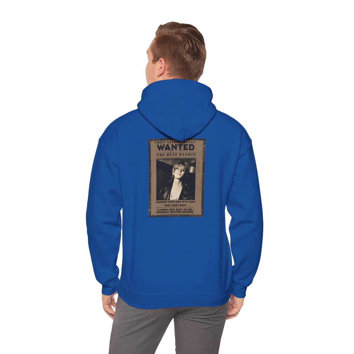 Vintage 'WANTED' Poster Hoodie — Retro V Design