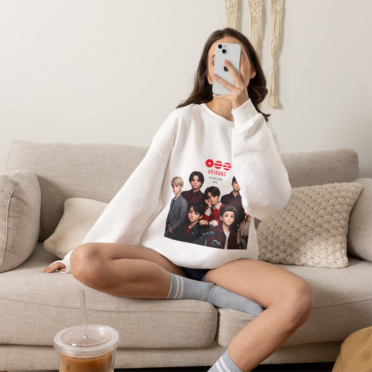 BTS GROUP Photo Crewneck Sweatshirt