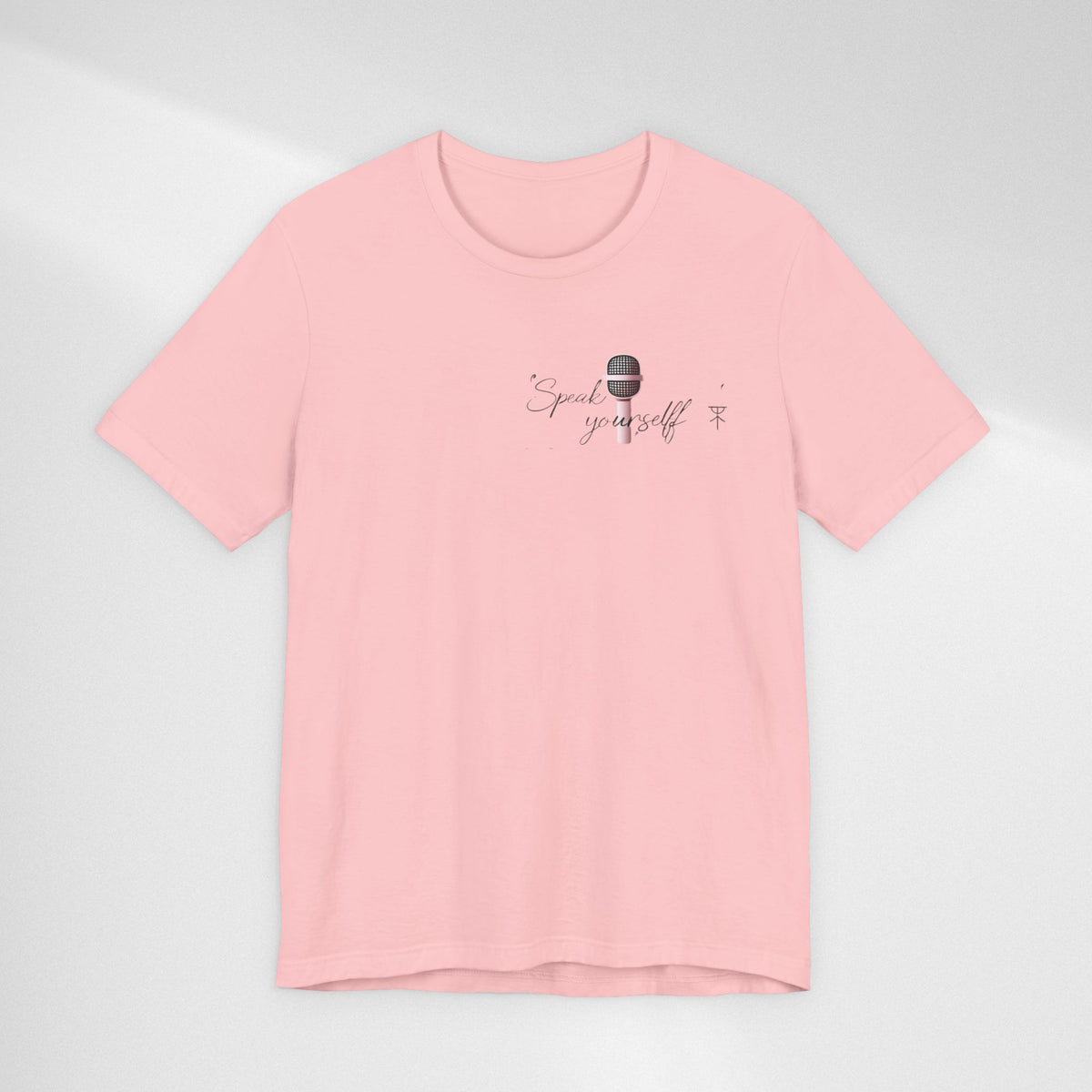 Microphone Graphic Tee — "Speak Your Truth" Short Sleeve T-Shirt
