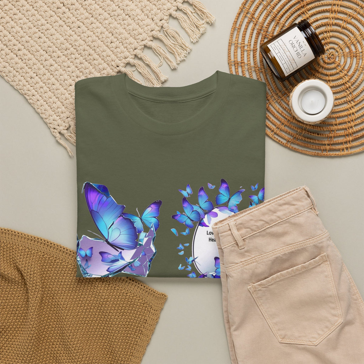 Butterfly Graphic Tee — BTS  Butterflies 'Beautiful' Design
