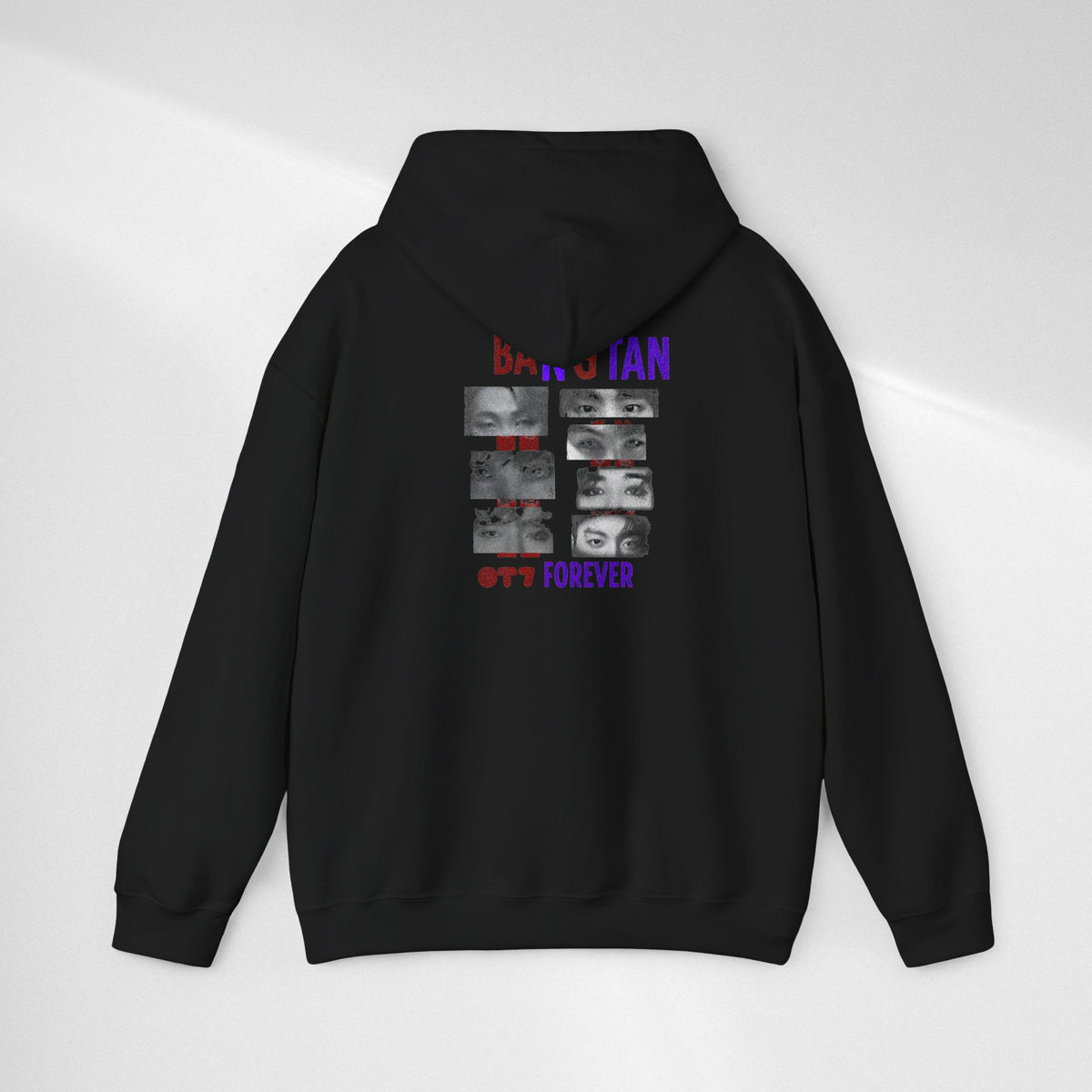 Bangtan Photocollage Hoodie — BTS Eyes Forever Fan Sweatshirt