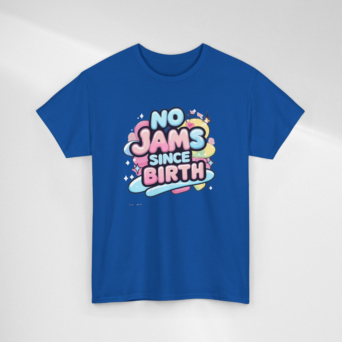 No Jams Since Birth T-Shirt — Cute Pastel Graphic Tee