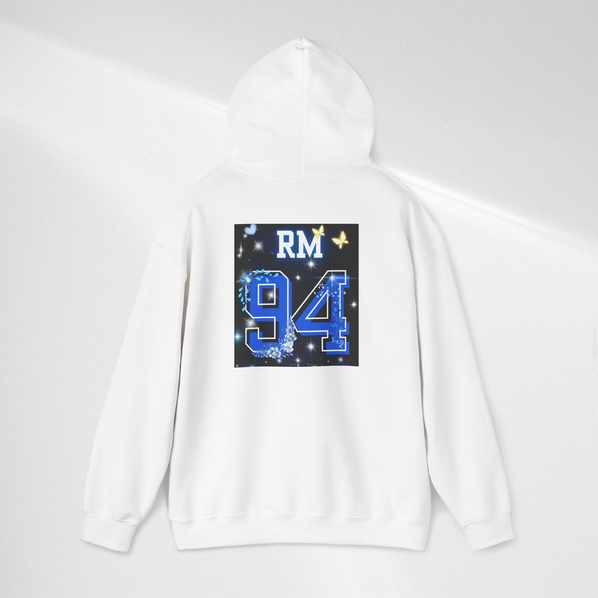 RM Photo Hoodie — Custom Back Number "94" Music Fan Pullover