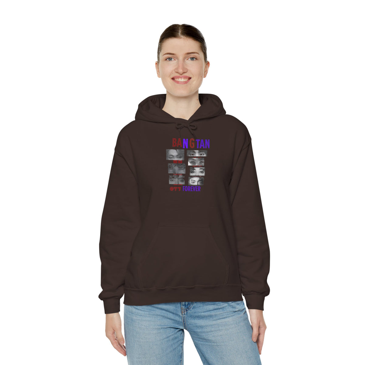 Bangtan Photocollage Hoodie — BTS Eyes Forever Fan Sweatshirt