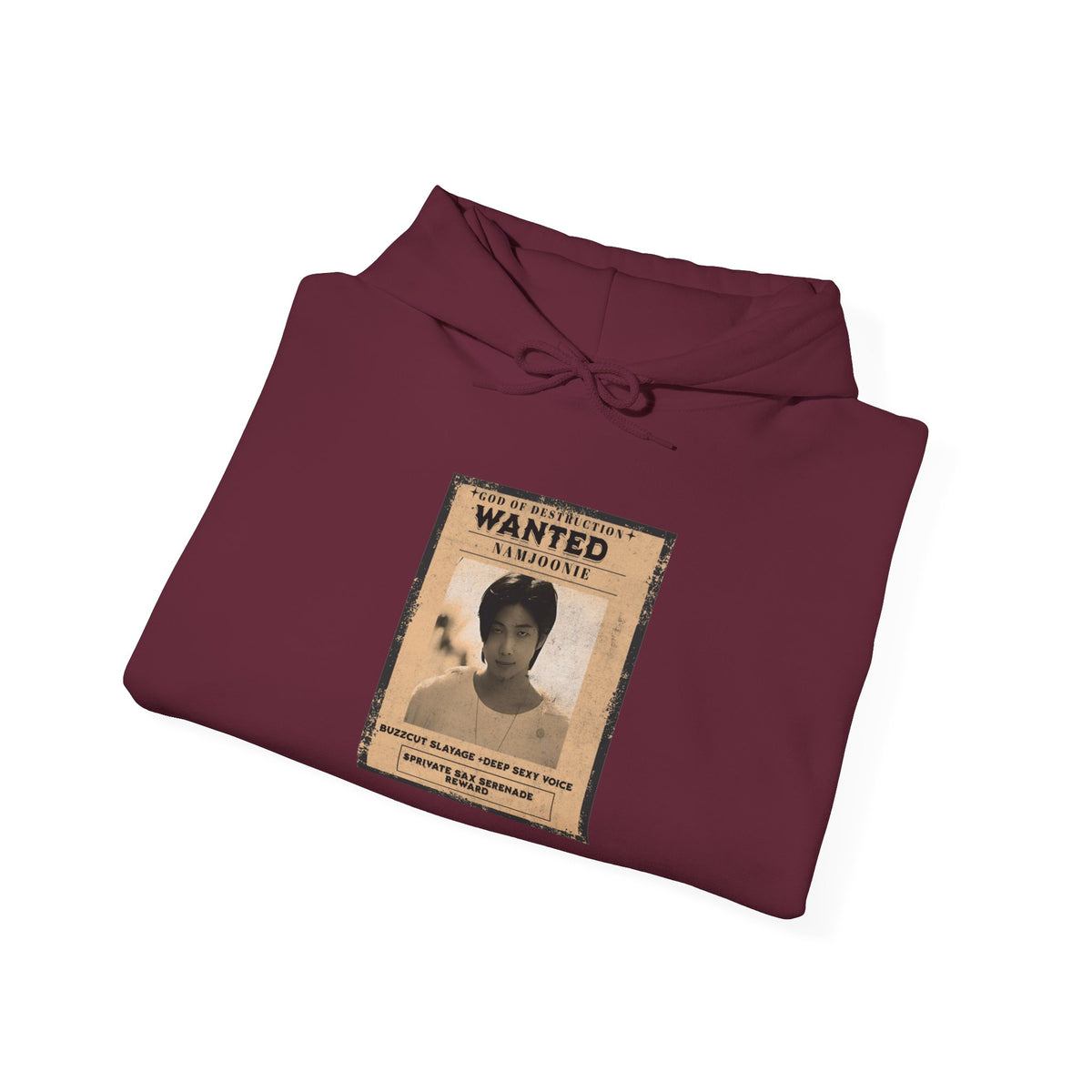 Wanted Namjoon Poster Hoodie — Vintage Photograph Graphic Sweatshirt