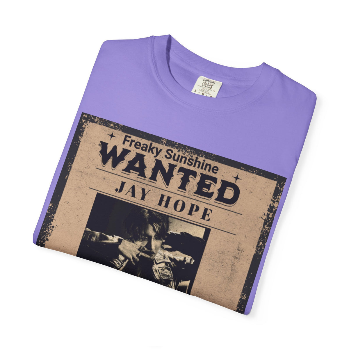 Wanted Poster Graphic T-Shirt — "Freaky Sunshine: Jay Hope" Vintage Style