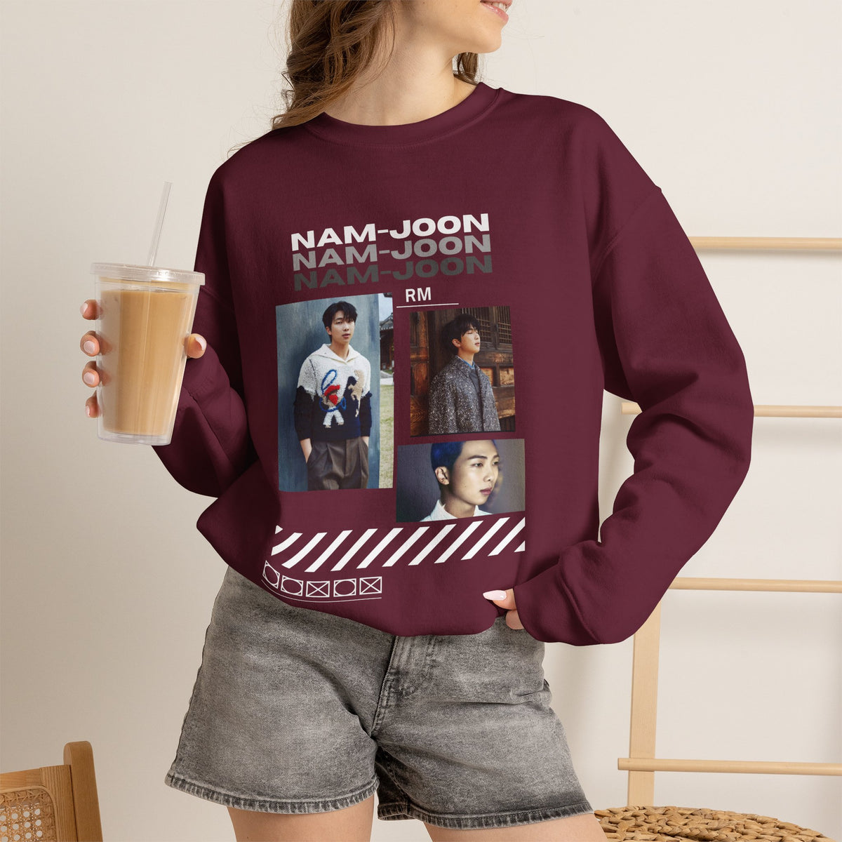 RM (Nam-joon) Photo Collage Crewneck Sweatshirt