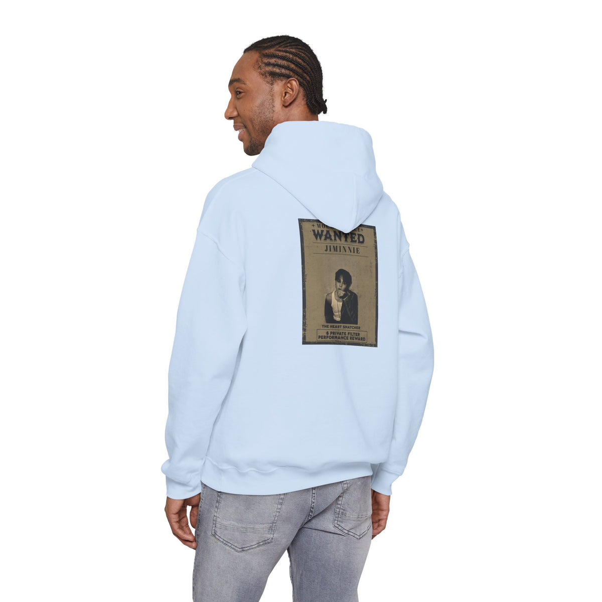 Jimmie Hoodie — "WANTED: Amnesie" Vintage Poster Graphic Hoodie