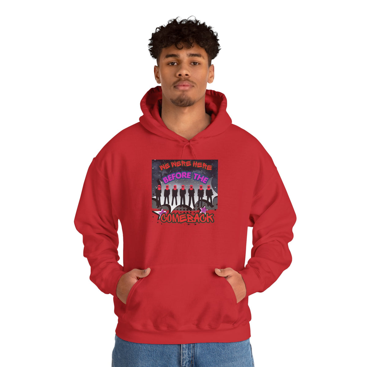 Hoodie — BTS  The Comeback" Retro Space Silhouette Hoodie