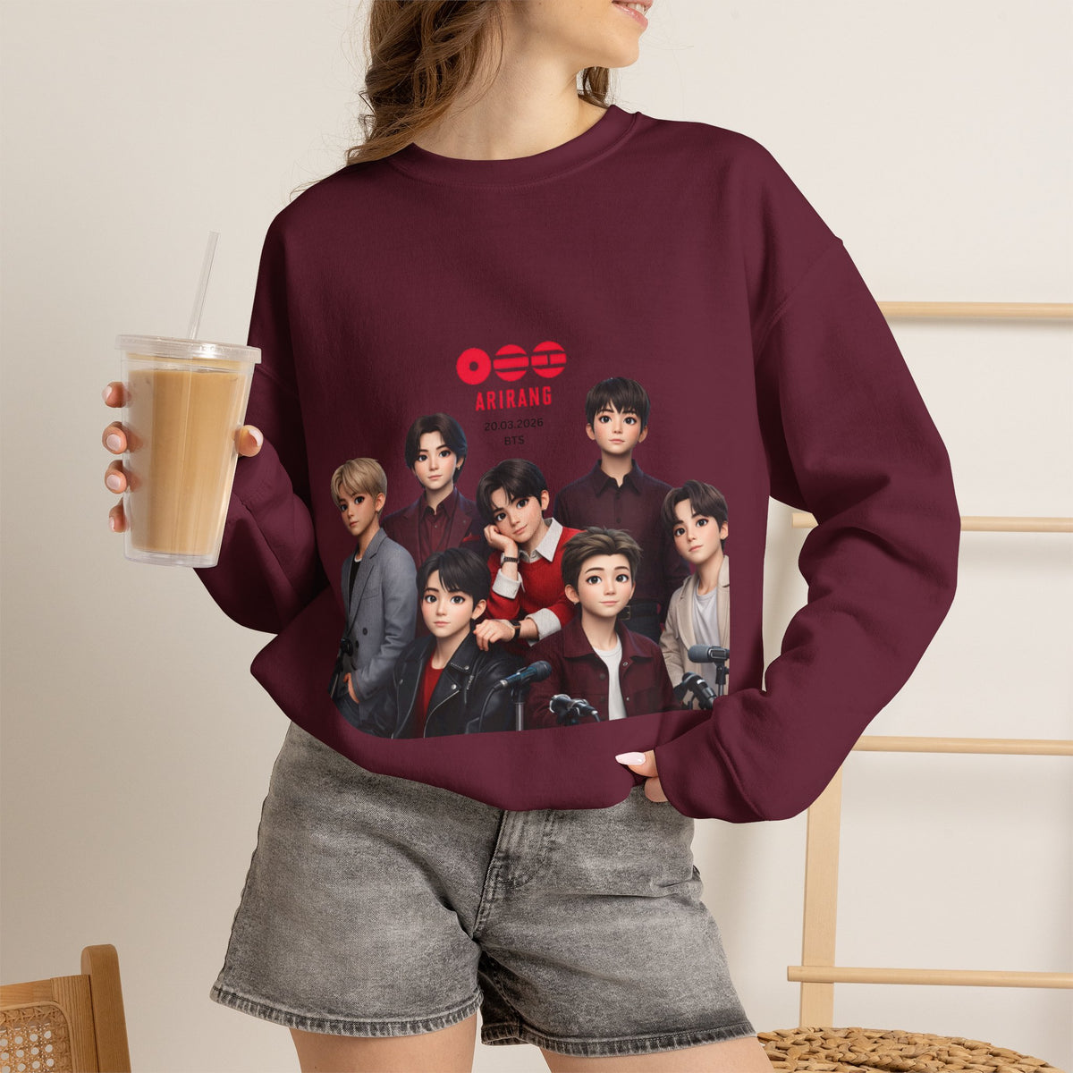 BTS GROUP Photo Crewneck Sweatshirt