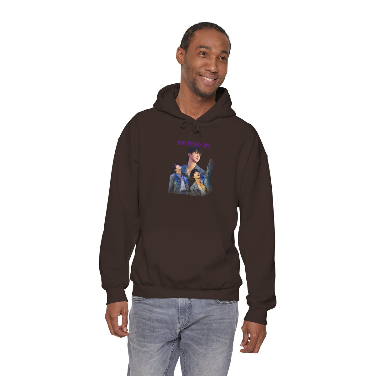 Kim Seok-jin (Jin) Photo Collage Hoodie — K-Pop Idol Fan Sweatshirt
