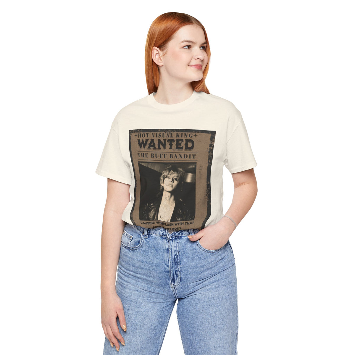 T-Shirt - 'WANTED: The Buff Bandit' Vintage Poster Tee