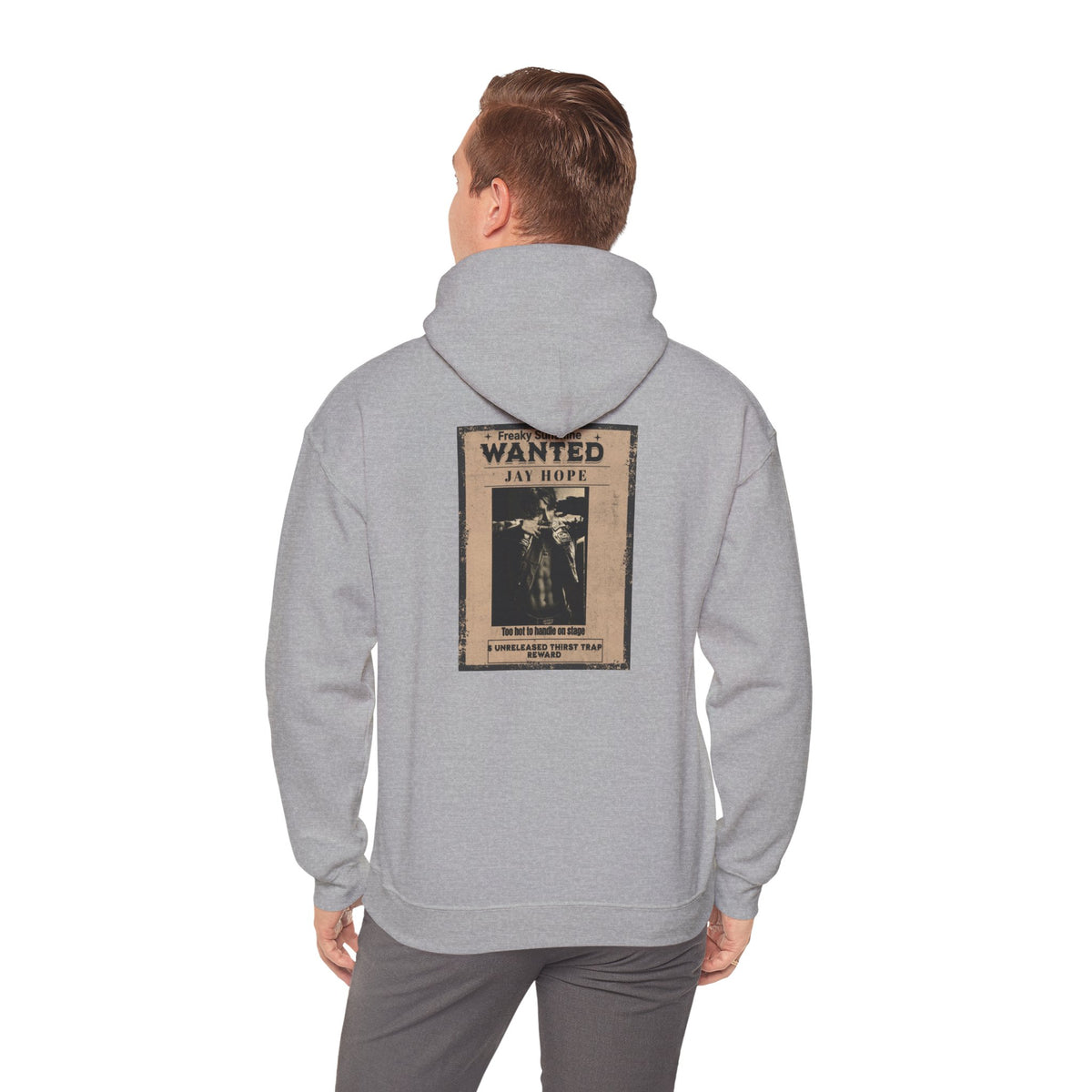 Wanted Poster Hoodie - Vintage 'WANTED: Jay Hope' Graphic Sweatshirt