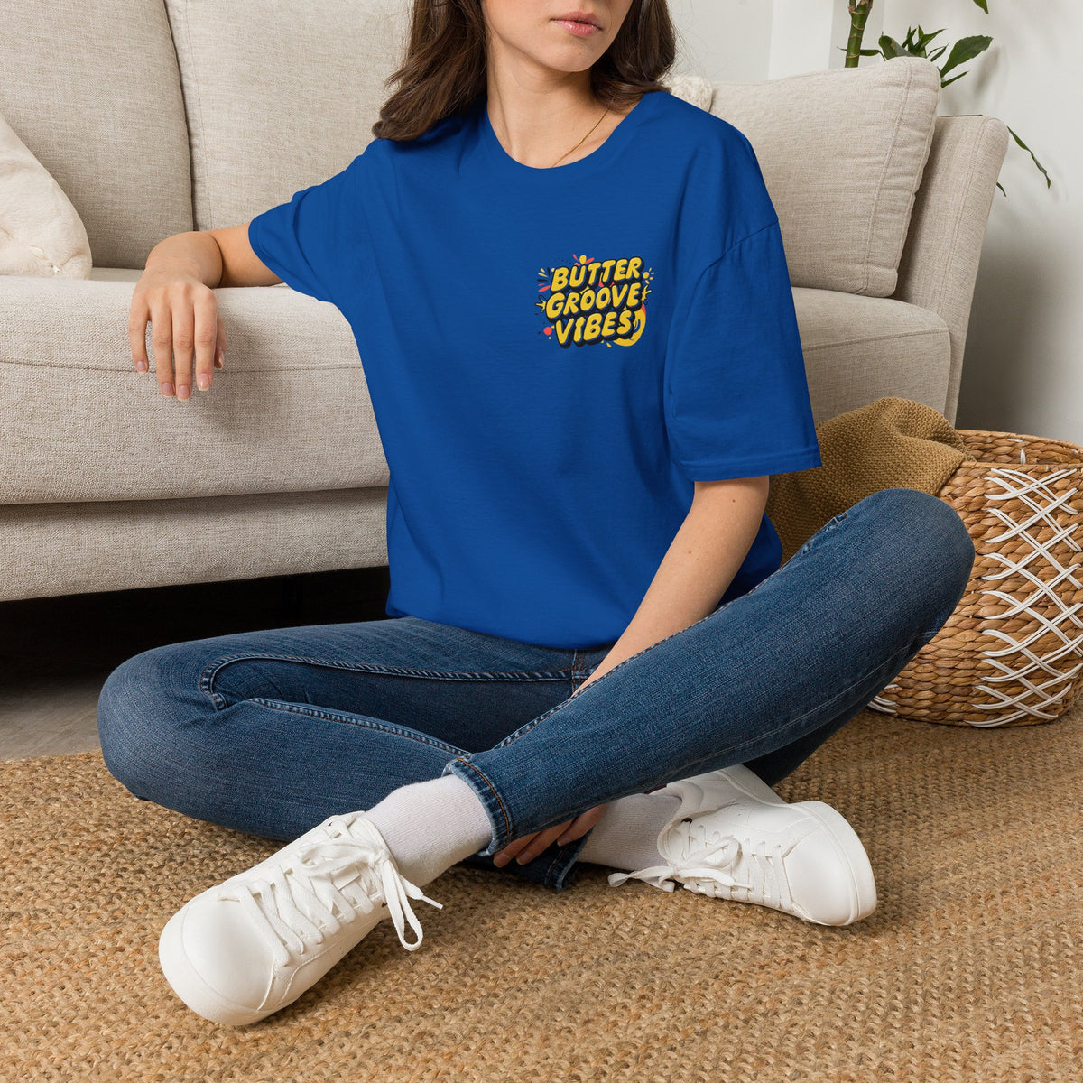 T-Shirt — "Butter Groove Vibes" Retro Graphic Tee