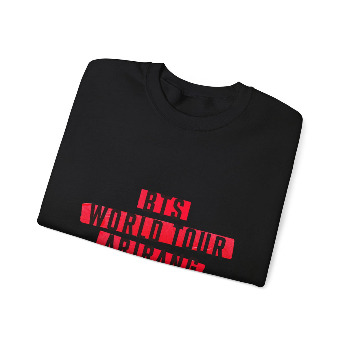 BTS ARMY Crewneck Sweatshirt — “BTS World Tour Arirang” Front & “Army Forever Bangtan Forever” Back