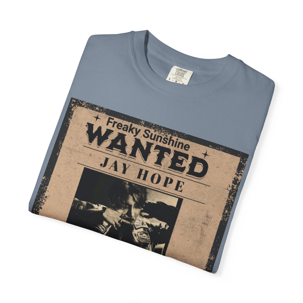 Wanted Poster Graphic T-Shirt — "Freaky Sunshine: Jay Hope" Vintage Style