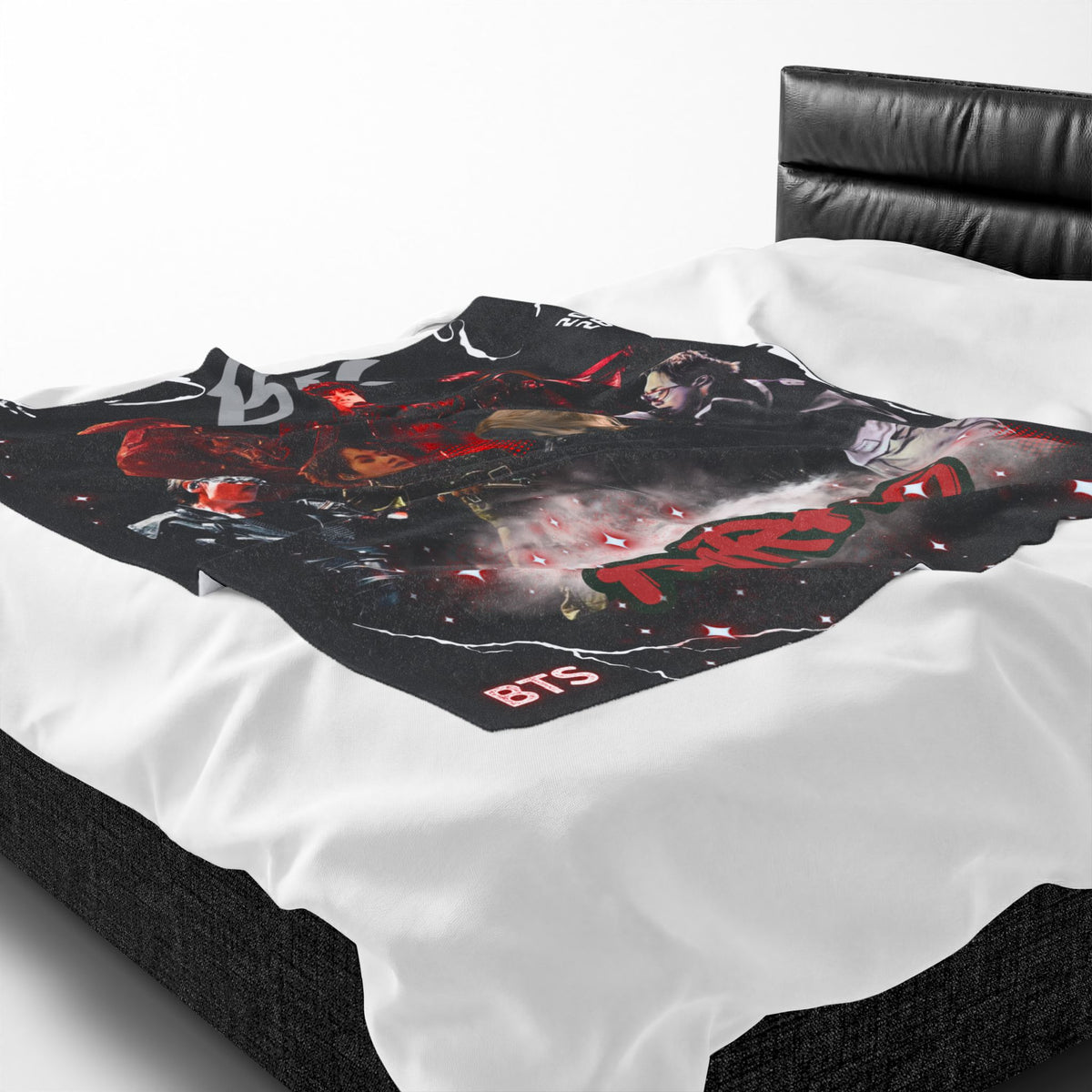 Velveteen Plush Blanket — BTS 'Arirang' Concert Collage Throw
