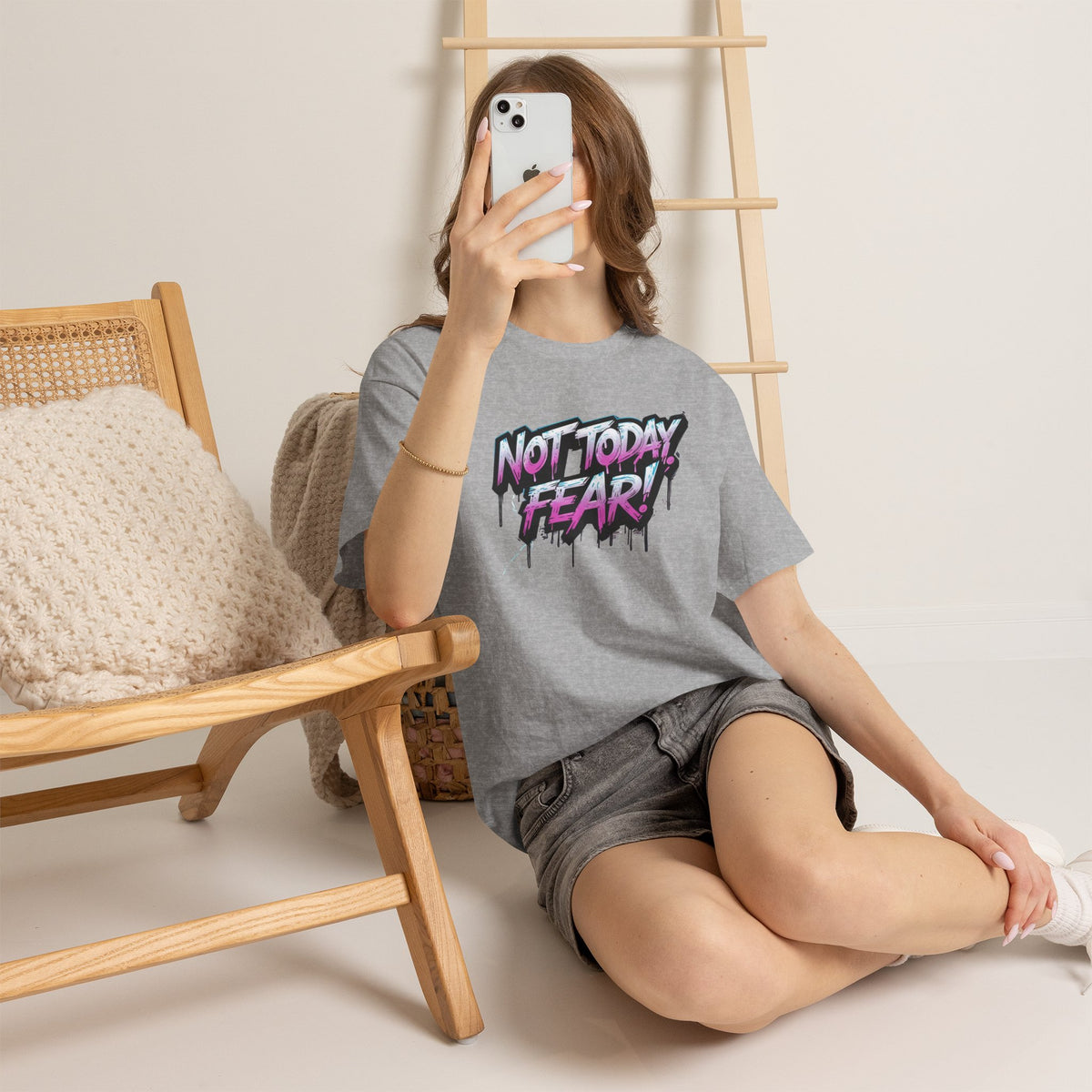 Not Today Fear! Graphic Tee — BTS  Motivational Streetwear