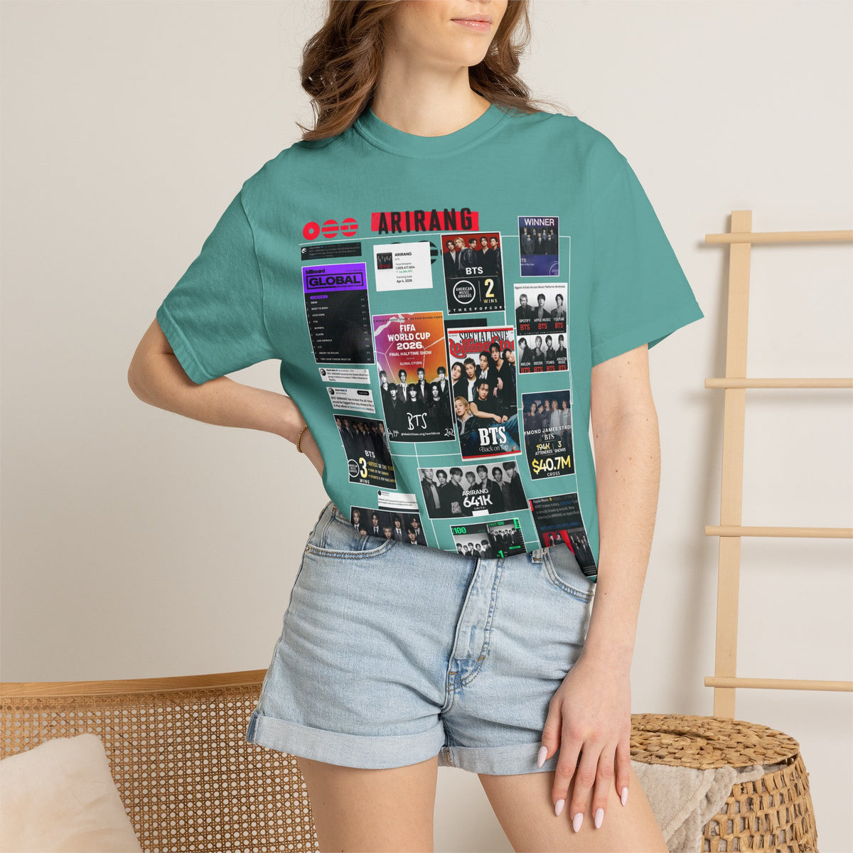 BTS Wins Collage T-Shirt — BTS Moments Graphic Tee