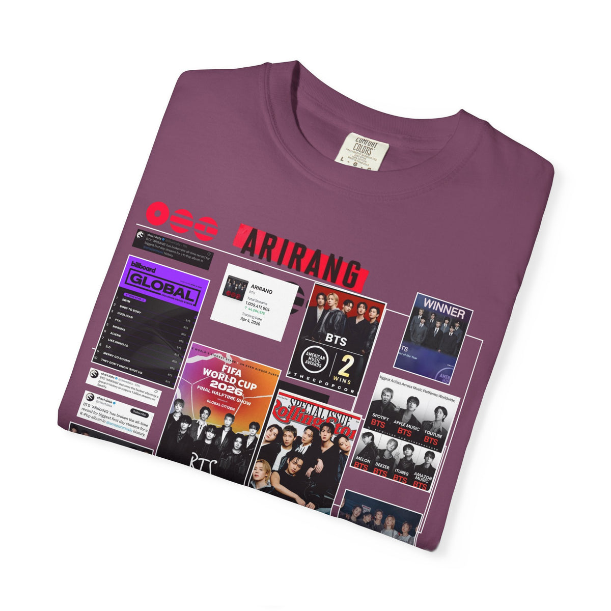 BTS Wins Collage T-Shirt — BTS Moments Graphic Tee