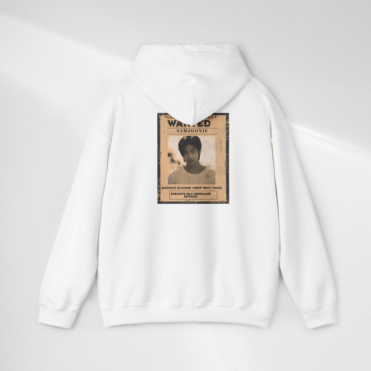 Wanted Namjoon Poster Hoodie — Vintage Photograph Graphic Sweatshirt