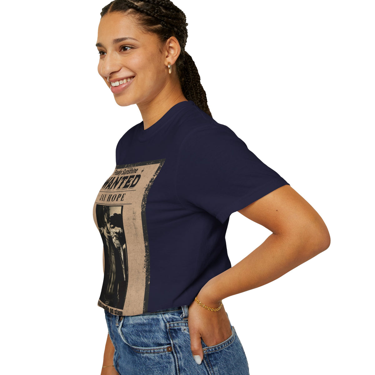 Wanted Poster Graphic T-Shirt — "Freaky Sunshine: Jay Hope" Vintage Style