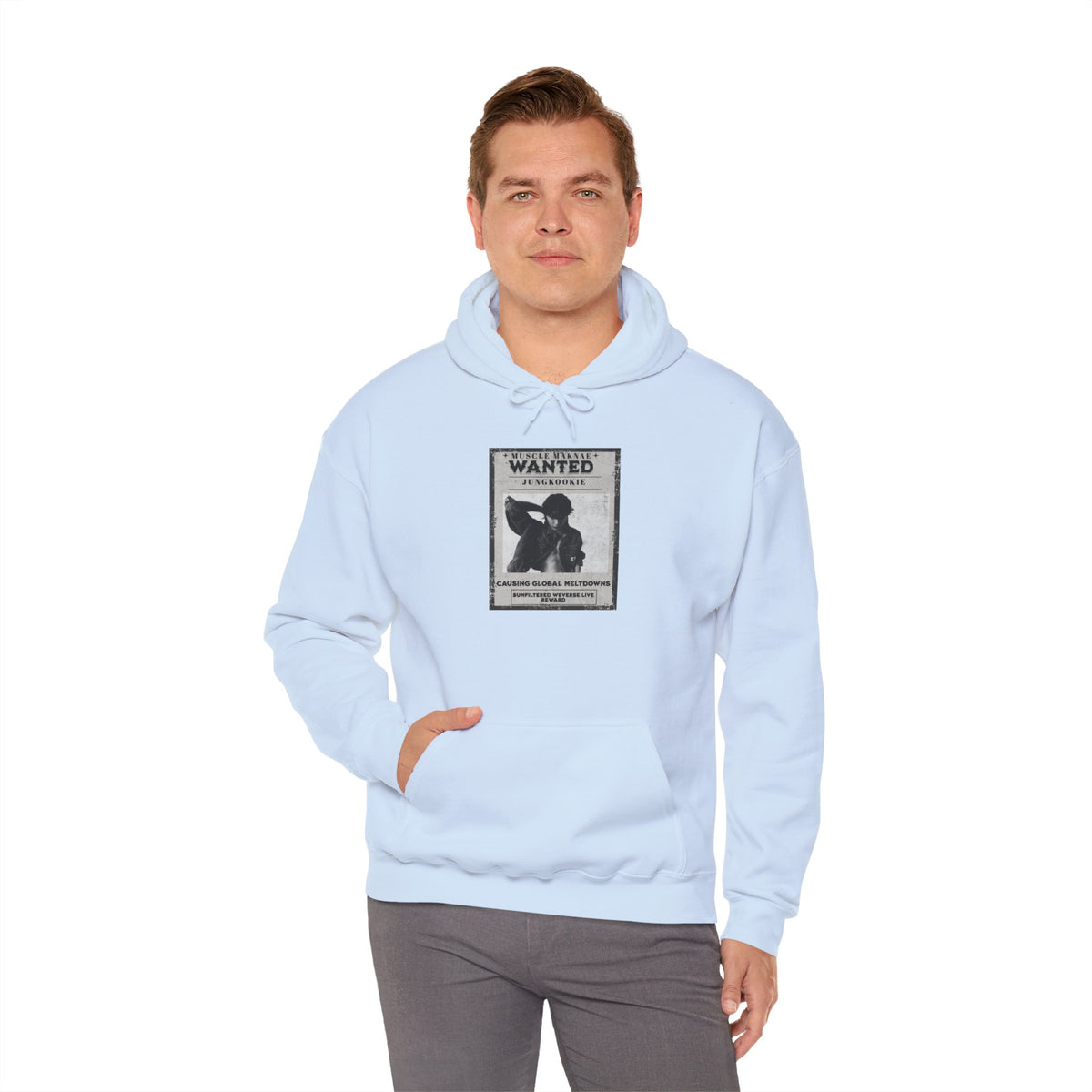 Hoodie - Vintage 'Wanted' Poster Graphic Pullover